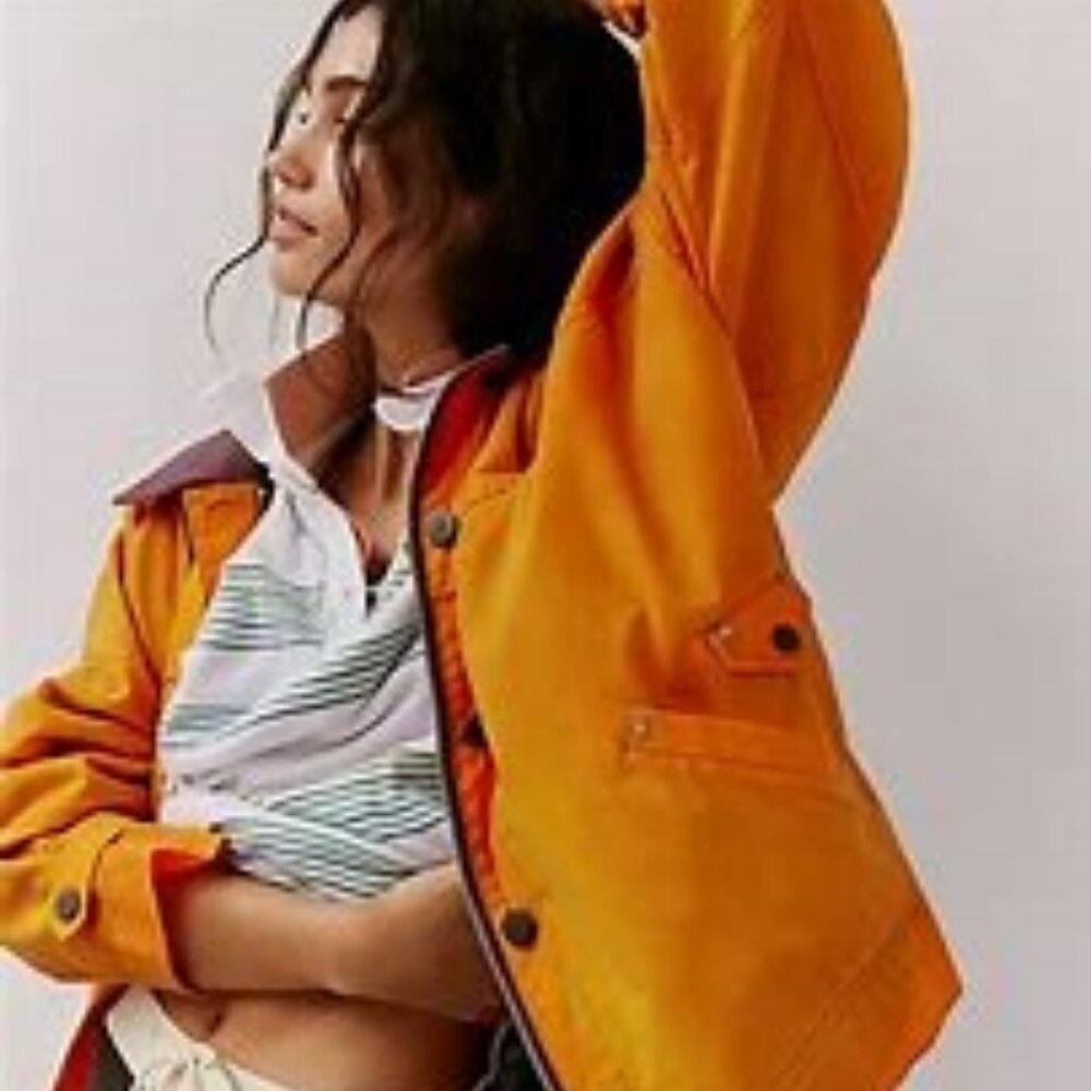 We The Free Cori Waxed Jacket in Creamsicle